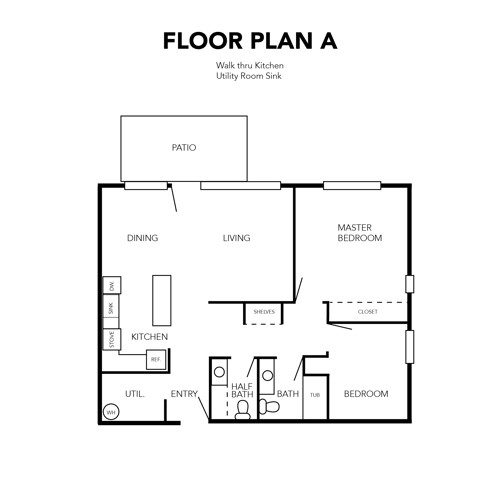 Two Bedrooms Floor Plan A