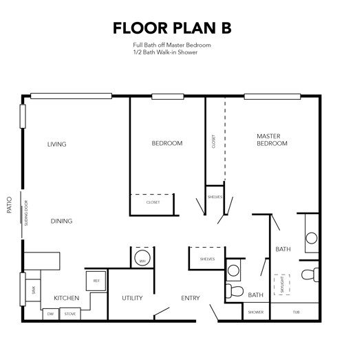Two Bedroom Floor Plan B
